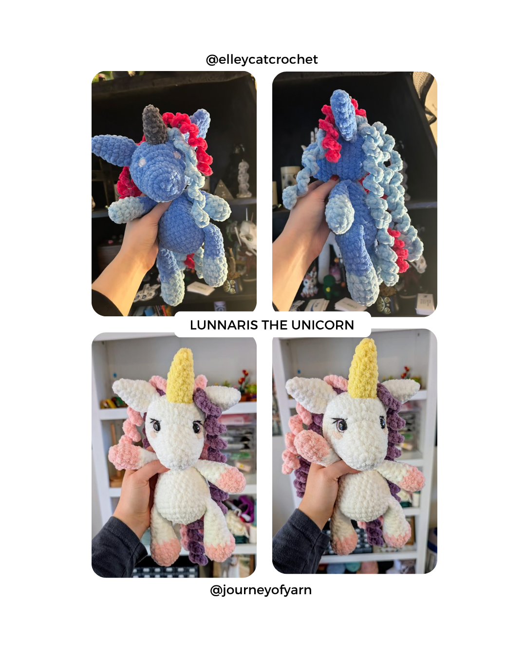 Unicorn Lunnaris Patró PDF de Ganchillo