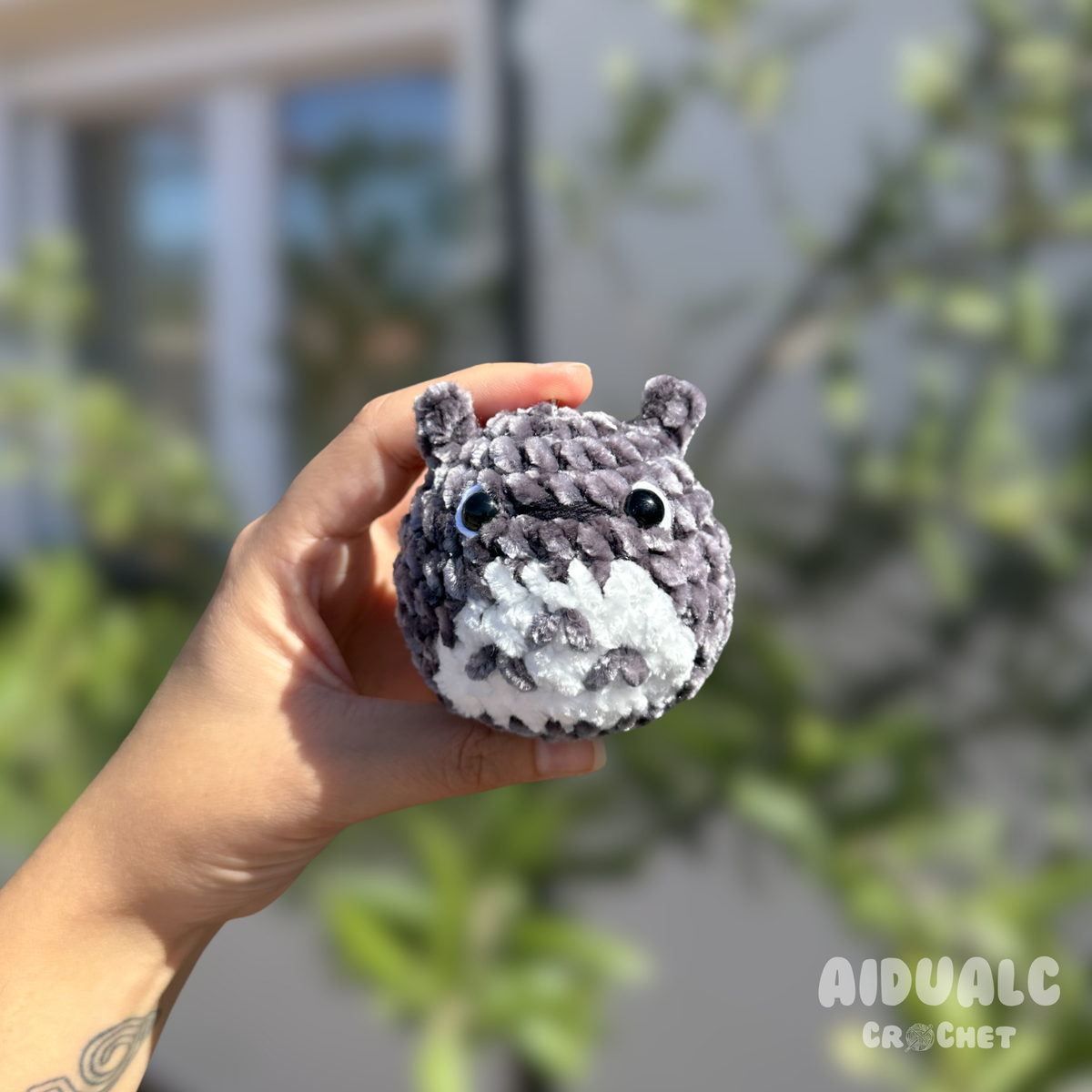 Mini Totoro Amigurumi Schlüsselanhänger