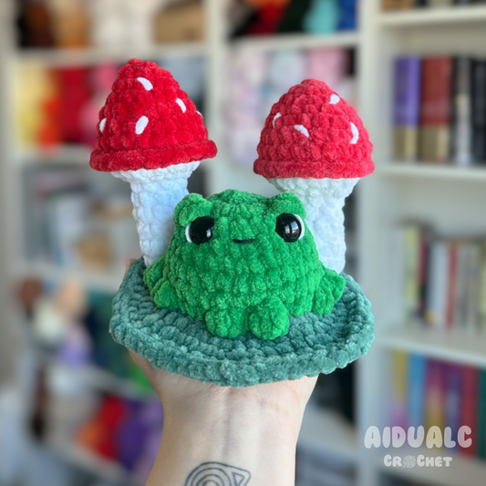 Frog in the Forest Amigurumi