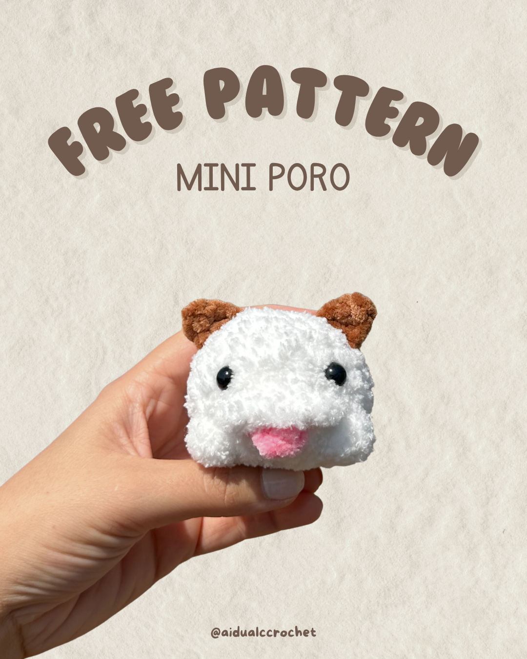 Mini-Poro-Häkelmuster, kostenloses PDF