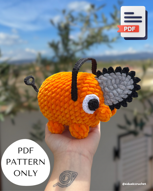 Pochita Crochet PDF Pattern