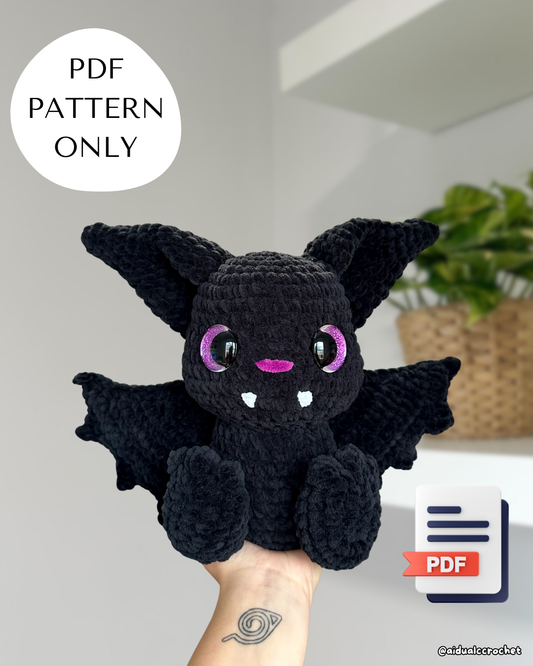 Bruce the Bat Crochet PDF Pattern