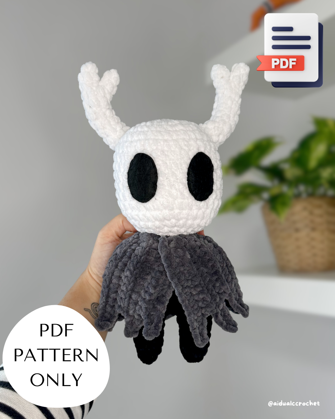 Hollow Knight Patró PDF de Ganchillo