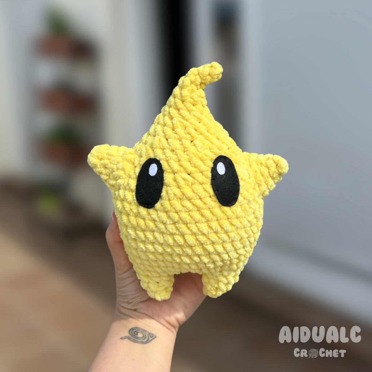 Destell groc Purpurina Amigurumi