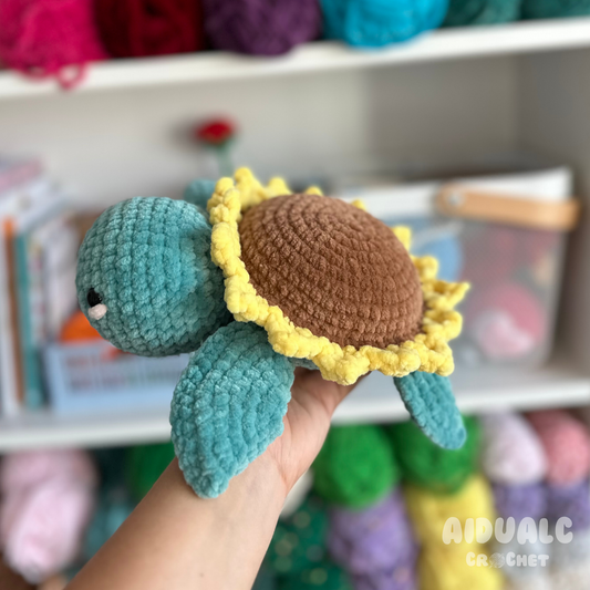 Sunflower Sea Turtle Amigurumi