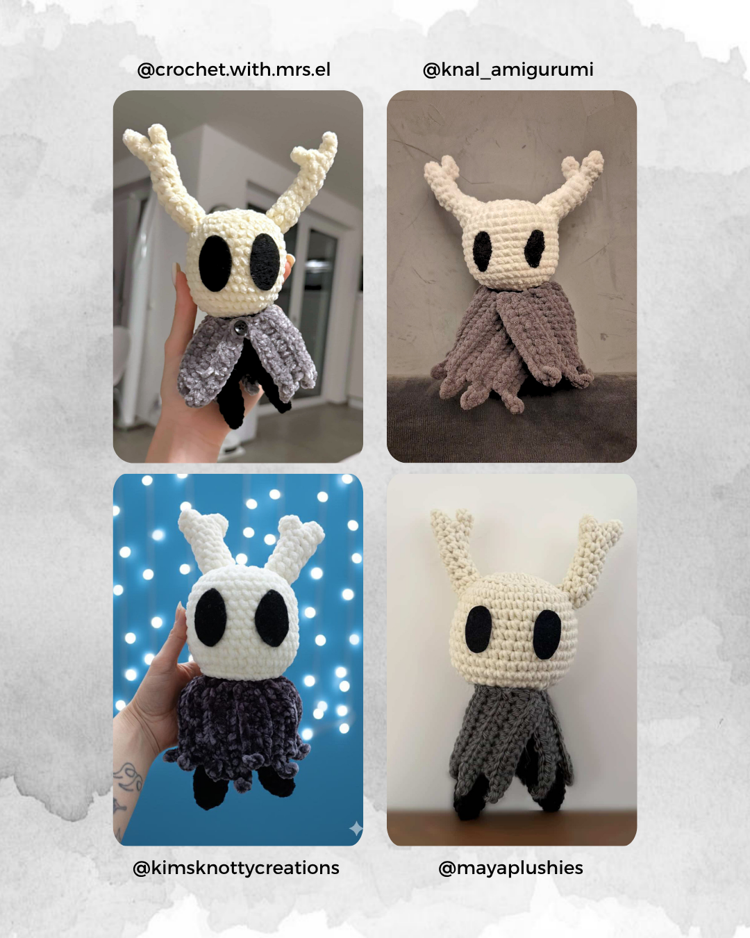 Hollow Knight Patró PDF de Ganchillo