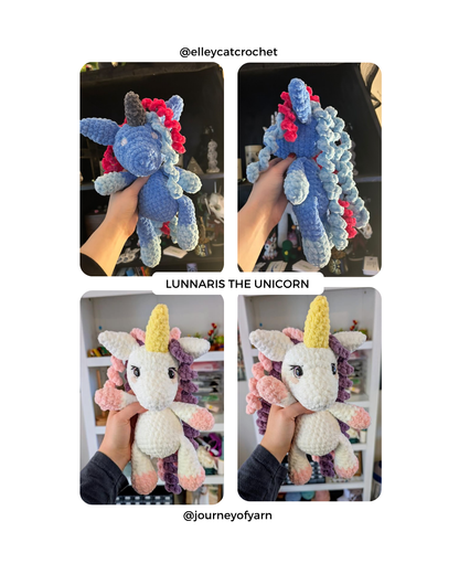 Unicorn Lunnaris Patró PDF de Ganchillo