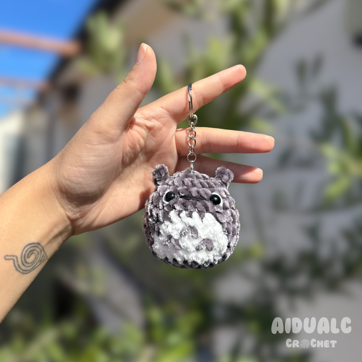 Mini Totoro Amigurumi Schlüsselanhänger
