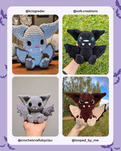 Bruce el Murciélago Patrón PDF de Crochet
