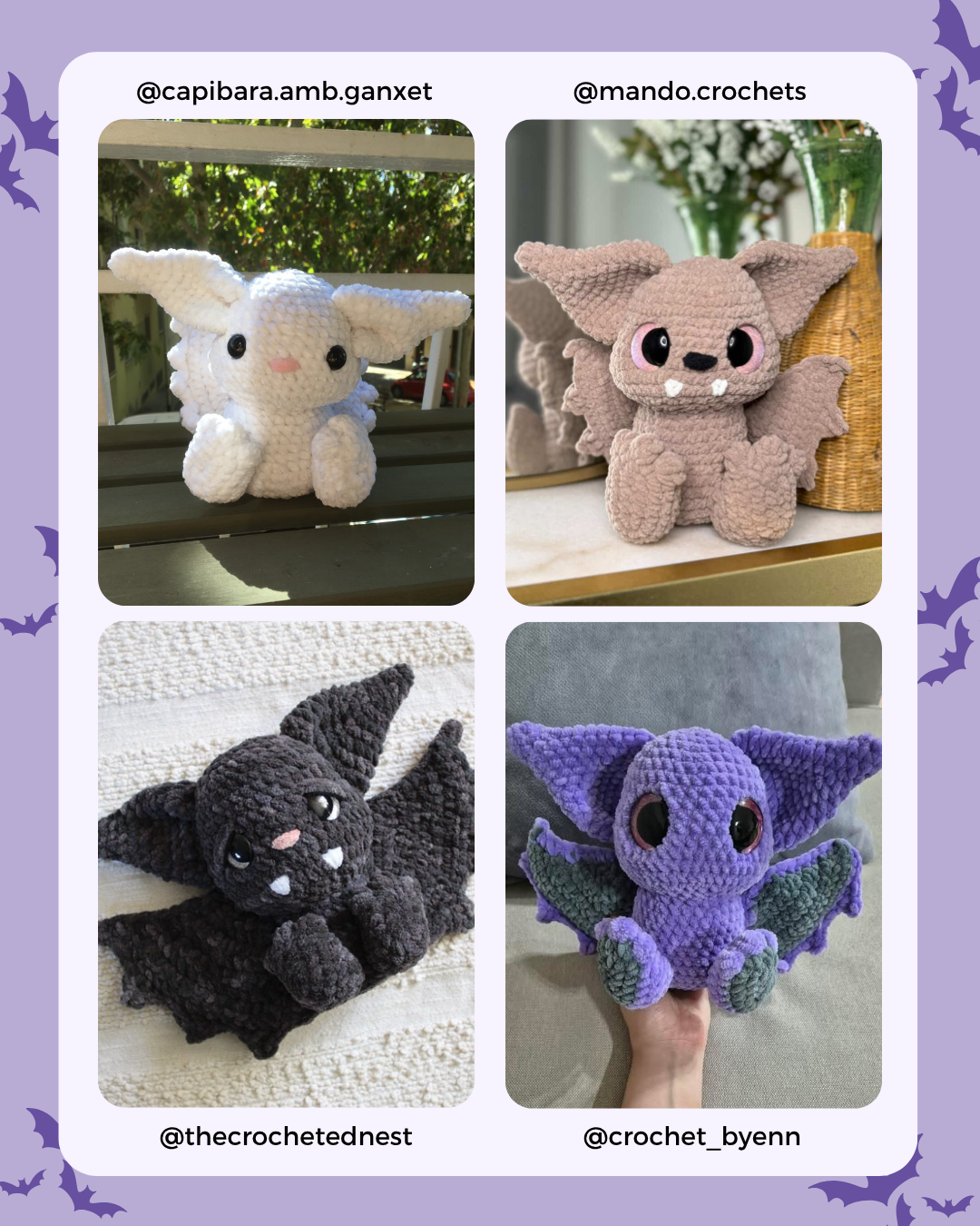 Bruce el Murciélago Patrón PDF de Crochet