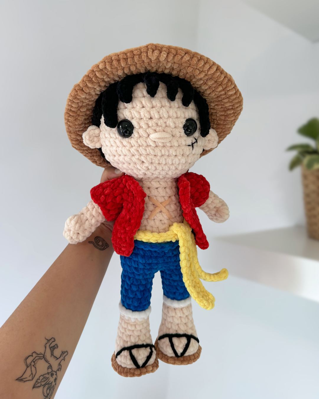 Luffy Crochet PDF Pattern