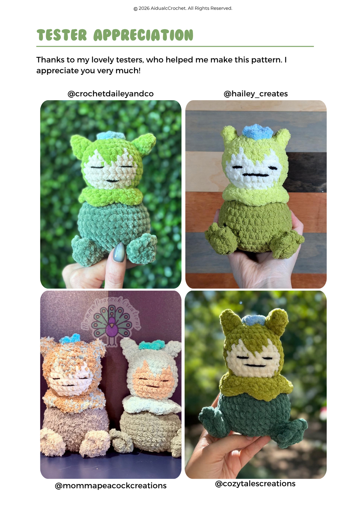 Mosslax Patrón PDF de Crochet