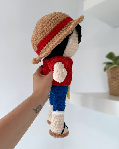 Luffy Crochet PDF Pattern