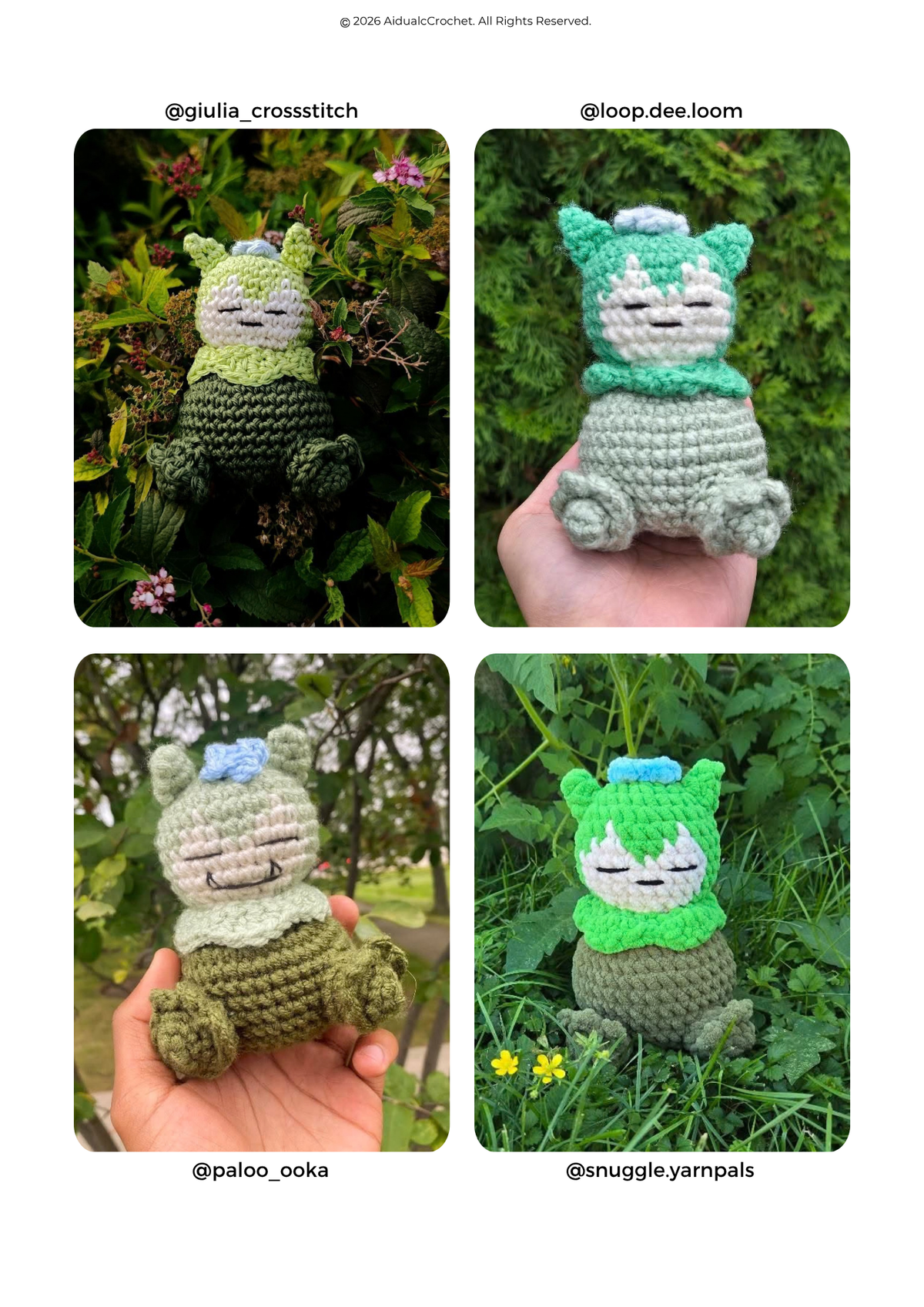 Mosslax Patrón PDF de Crochet