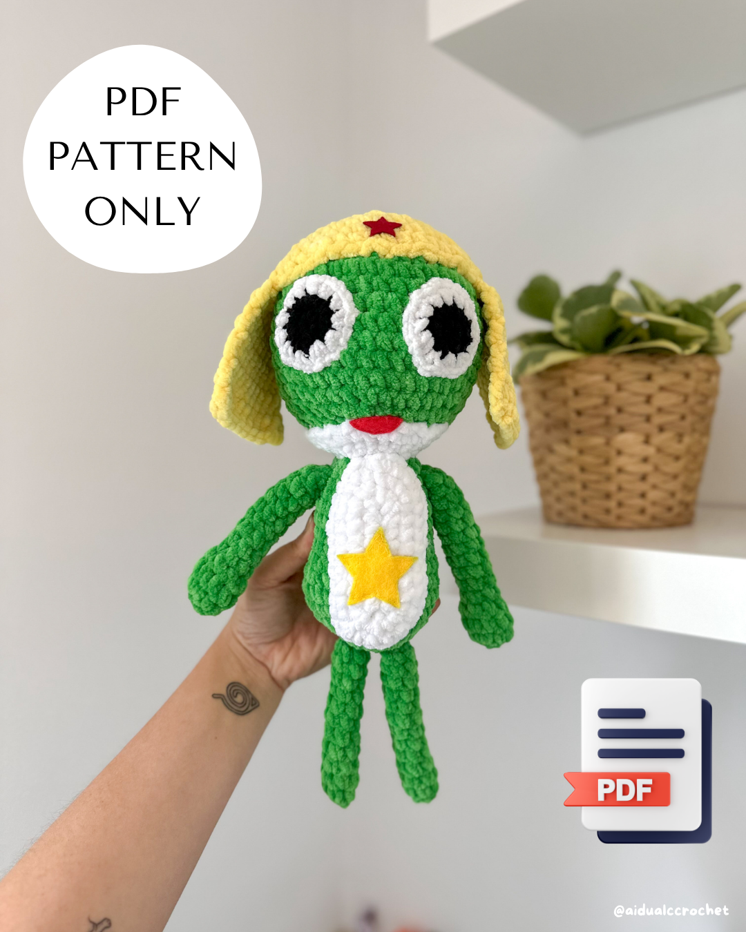 Keroro Patrón PDF de Crochet